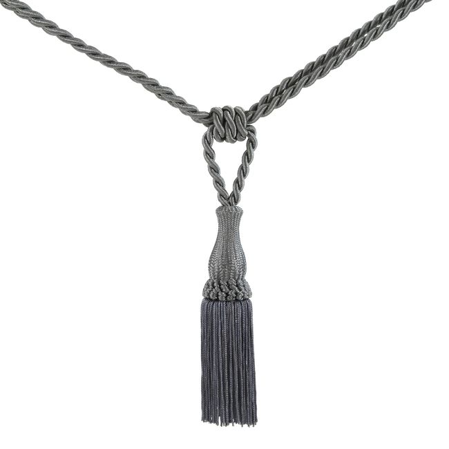 Elegance Small Rope Charcoal Tieback