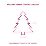 Deluxe 7ft Pine Cone & Berry Christmas Tree