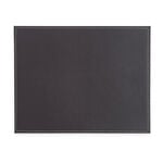 Reversible Leather Plain Placemats - Choc & Cream