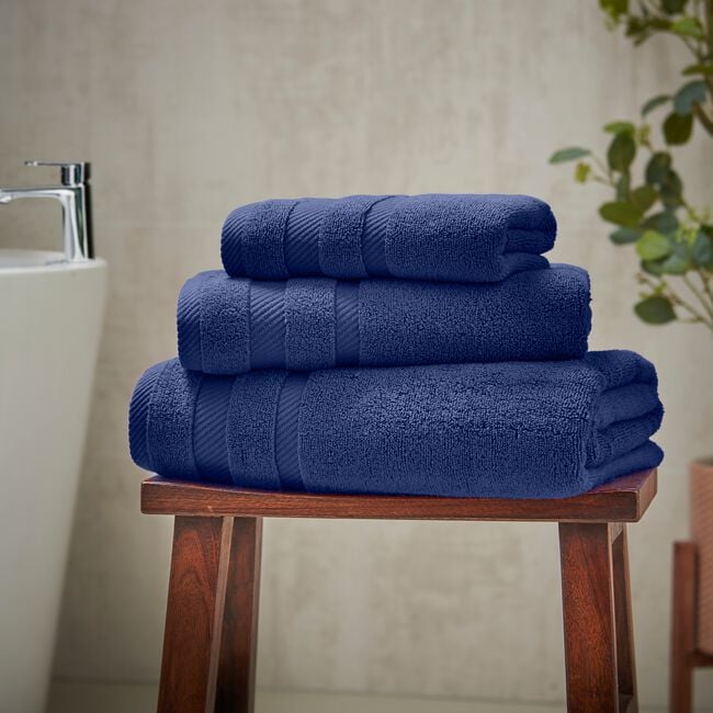 450GSM  ZERO TWIST NAVY 50x90 Hand Towel