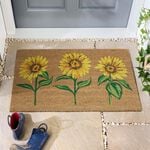 My Mat Sunflowers Coir Door Mat 45cm x 75cm
