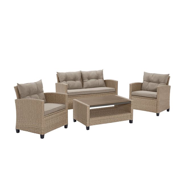 Almeria 4 Piece Rattan Sofa Set