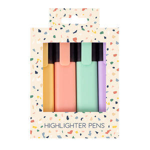 Pastel Highlighter Pens - 4 Pack