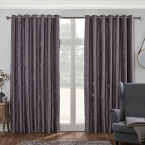 BLACKOUT & THERMAL TEXTURED SLATE 66x54 Curtain