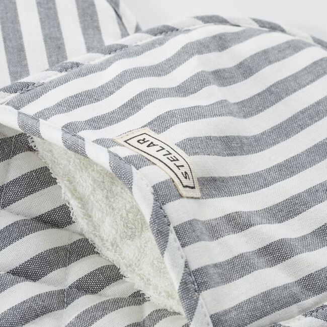 Stellar Double Oven Mitt - Grey Stripe