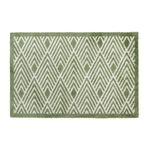JVL Geo Green Mega Door Mat 50cm x 75cm