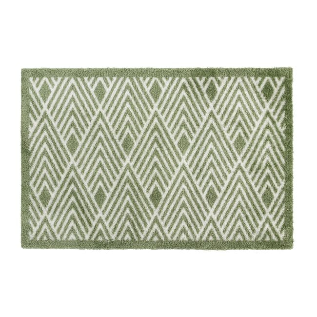 JVL Geo Green Mega Door Mat 50cm x 75cm