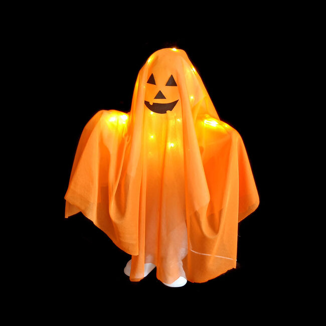 Light Up Orange Ghost 40cm