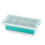 Lekue XL Square Ice Cube Tray With Lid - Turquoise