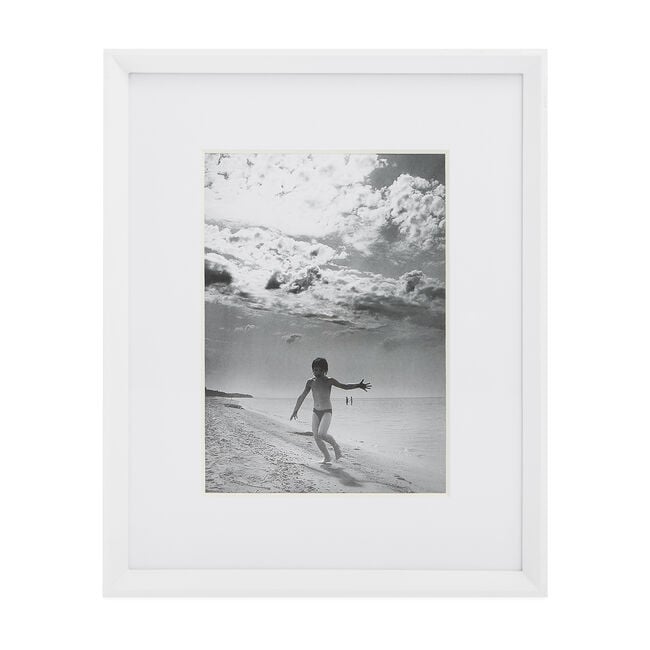5x7" REINE WHITE Wood Bevelled Frame