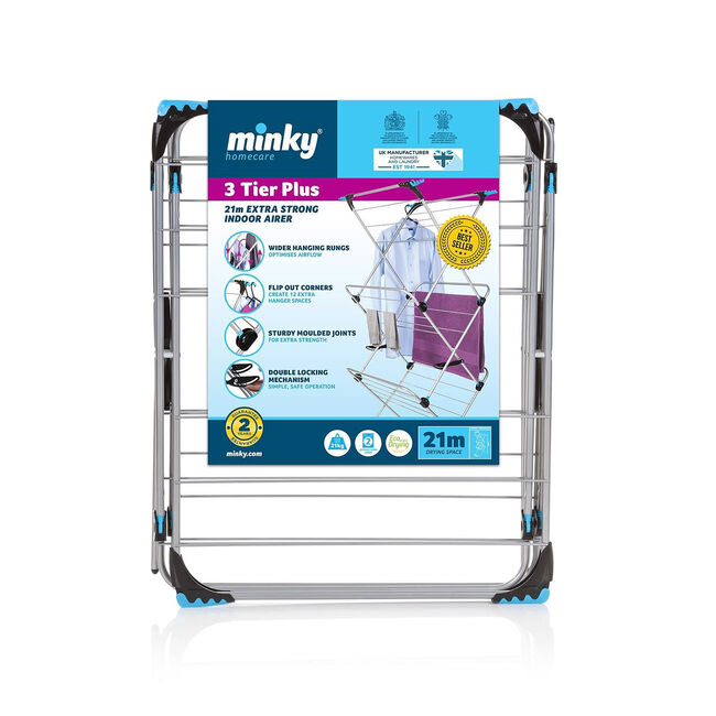 Minky 3-Tier Plus Airer - 21m