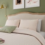 HARVEST MOON SINGLE DUVET COVER Ticking Stripe Green