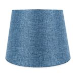 NAVY BLUE LINEN SHADE 10"