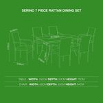Serino 7 Piece Rattan Dining Set