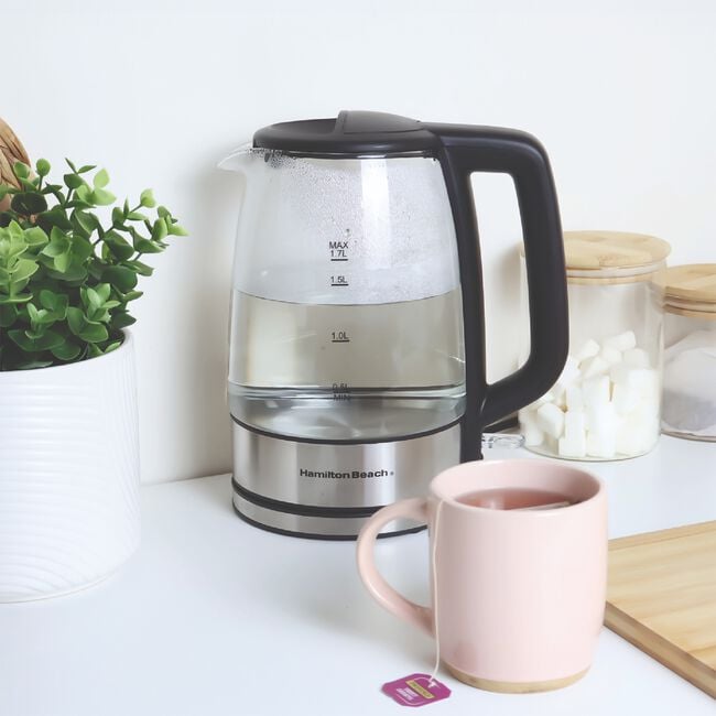 Hamilton Beach 1.7L Glass Kettle