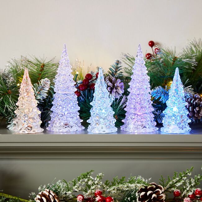 Light Up Christmas Tree 5 Pack