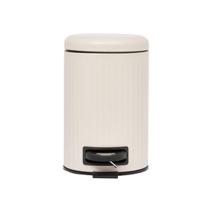 PIFCO RIBBED 3L BEIGE Bathroom Bin