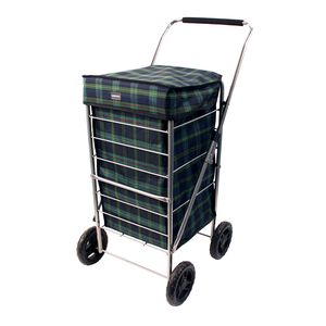 Sabichi Angus 4 Wheel Tartan Shopping Trolley
