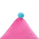 CROWN SHAPED POM POM PINK Cushion
