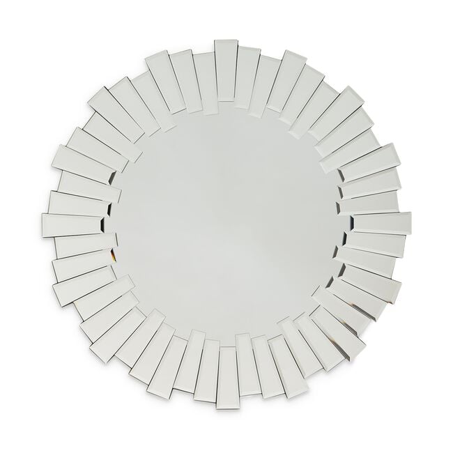 Sunburst Bevel Round Mirror 60cm 