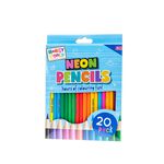 20 Pack Metallic / Neon / Glitter Pencils Assorted