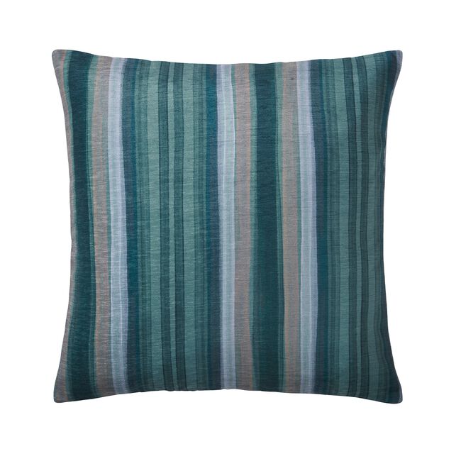 WASHED STRIPE GREEN 45X45 Cushion
