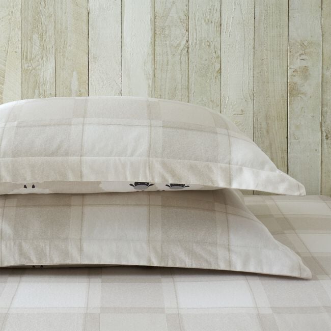 Brushed Cotton Snoozy Sheep Oxford Pillowcase Pair