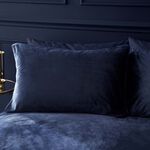 CATHERINE LANSFIELD SINGLE DUVET COVER Kingsley Matt Velvet Navy