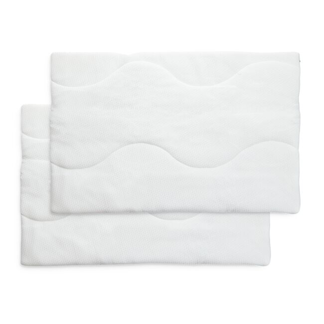 Tencel Quilted Pillowcase Protector Pair - White 