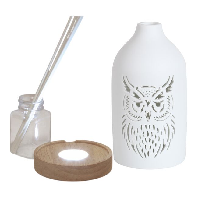 Woodbridge LED Ceramic Reed Diffuser Owl