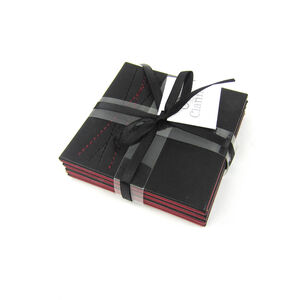 Reversible Diamond Coasters 4 Pack - Black & Red