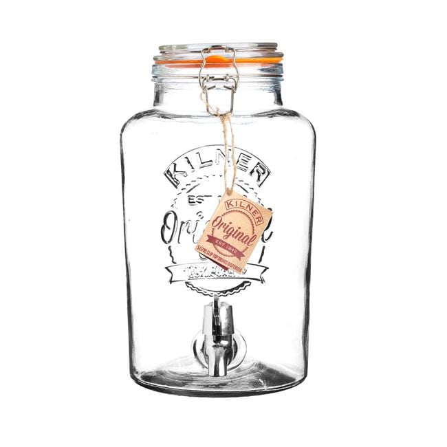 Kilner Clip Top Round Drinks Dispenser 5 Litre