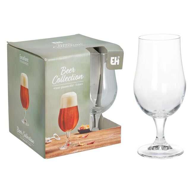 Beer Collection 4Pk Beer Glasses 370ml