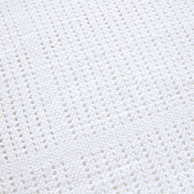 CLAIR DE LUNE LARGE WHITE Cellular Blanket 