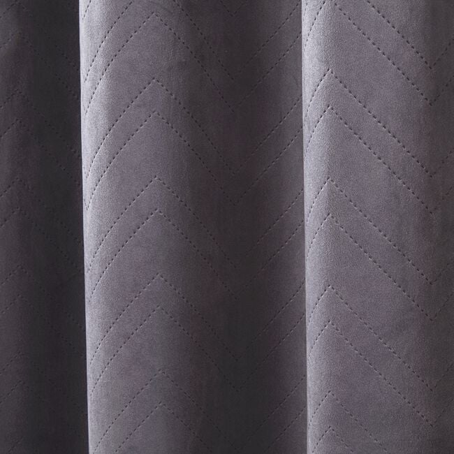 TRIANGLE STITCH GREY 66X54 Curtain