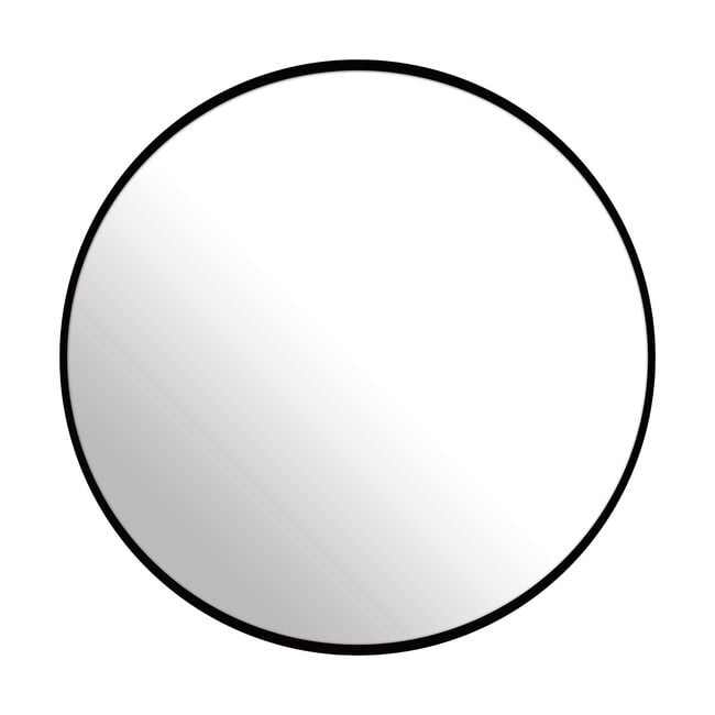 STUDIO NOVA BLACK 60cm Round Mirror 