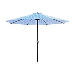 2.7M CRANK & TILT SUN PARASOL Geometric Blue