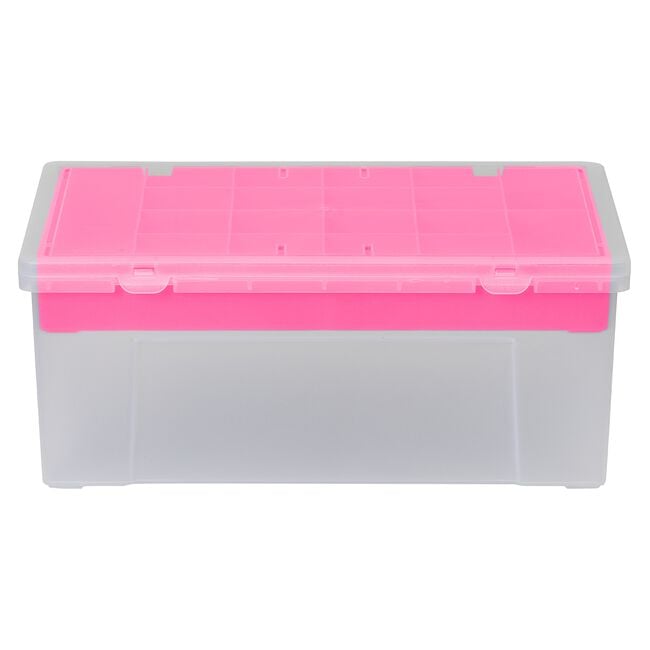 Wham 38cm Organiser Box With 19 Insert Pink
