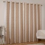 GEO TEXTURE JACQUARD NATURAL 66x54 Curtain