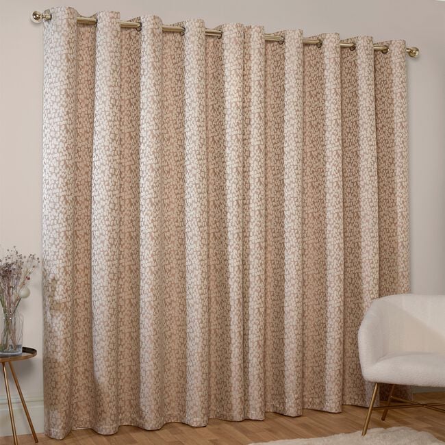 GEO TEXTURE JACQUARD NATURAL 66x54 Curtain