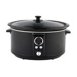 Hamilton Beach 6.5L Digital Black Slow Cooker 