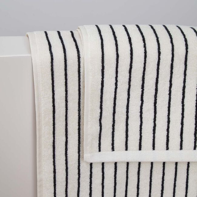 480GSM TURKISH YARN DYED BLACK Hand Towel