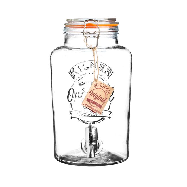 Kilner Clip Top Round Drinks Dispenser 5 Litre
