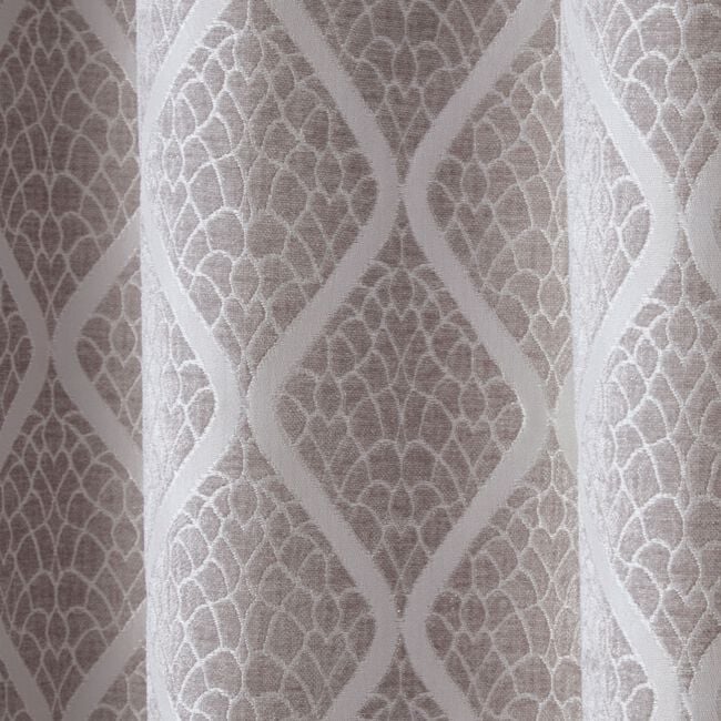 PENCIL PLEAT PEARL DOVE GREY 90X90 Curtain
