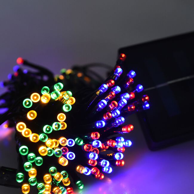 200 LED Solar String Lights Multi