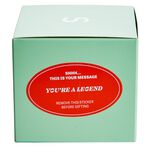 Hidden Message You're a Legend Candle 250g