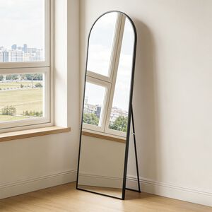 Studio Nova Full Length Black Mirror With Stand