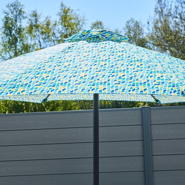 2.7M CRANK & TILT SUN PARASOL Tropical Green