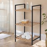 Storage Solutions 3 Layer Bamboo Bathroom Shelves