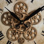 Antique Brass Cogs Roman Clock 58.5cm 